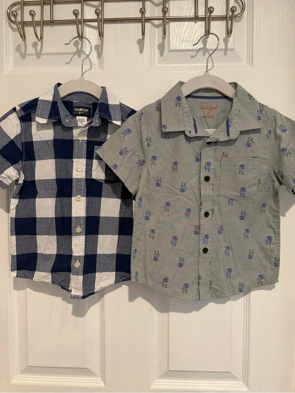 OshKosh Cat & Jack Toddler Boys Button Down Shirt Bundle 3T